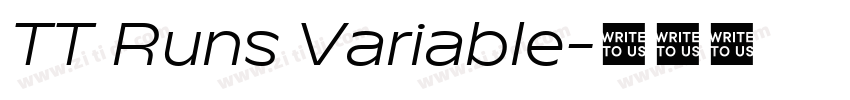 TT Runs Variable字体转换